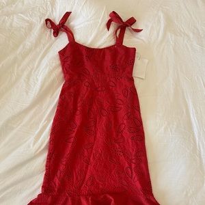 Red Saloni dress